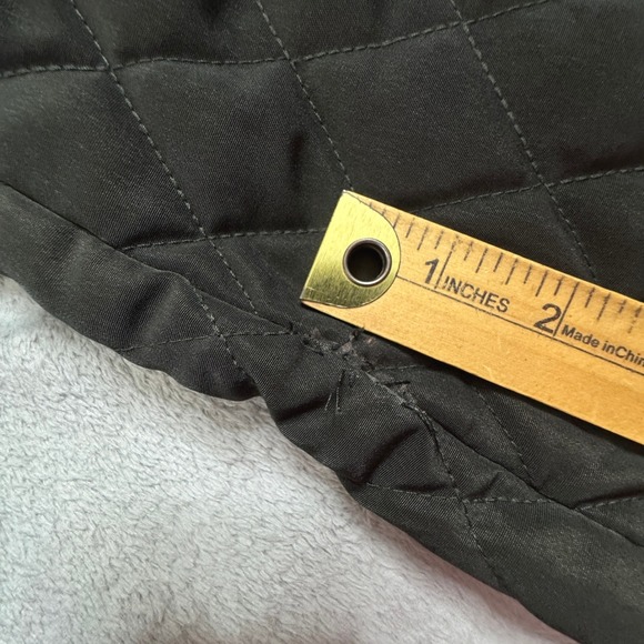 London Fog Women's Quilted Jacket Size Large Olive Green Full Zip High Collar‎ - Picture 13 of 15